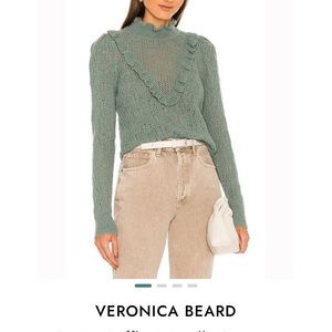 VERONICA BEARD
Sorina Ruffle Pointelle Sweater